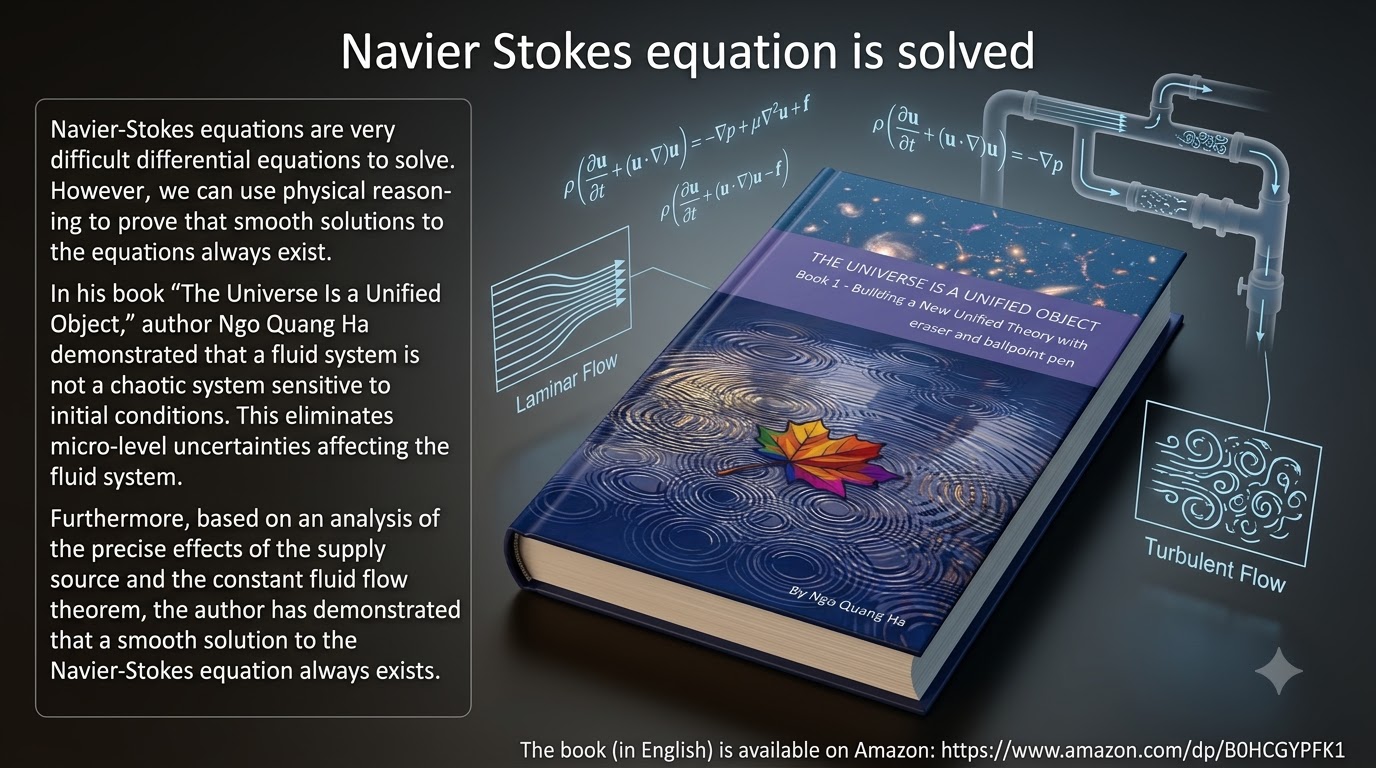 Navier Stokes equation is solved